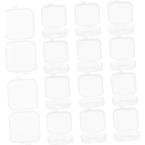 Sollbry 36 pièces Boîtes de Rangement Plastique Transparentes avec Couvercle à Charnière Mini Boites pour Perles Bijoux et Petits Objets Compactes et Portables pour Maison et Voyage (1/5)