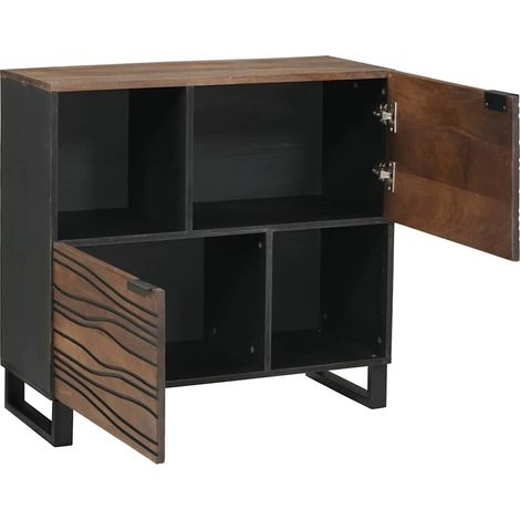 Buffet,Bahut,Meuble de Rangement Marron 80 x 33 x 75 cm bois de manguier massif CFW62643 (1/5)