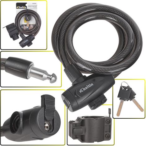 Antivol de vélo à clé 12x1200mm (60) (1/5)