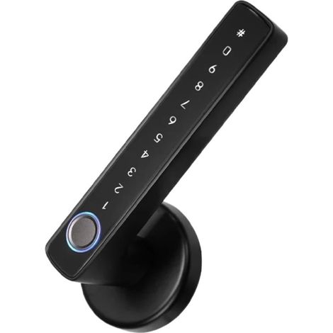Serrure Intelligente Bluetooth à Empreintes digitales, poignée de Porte, Mot de Passe électronique, Application, déverrouillage à Distance, hôtel, Appartement, Bureau, Maison de Location (1/5)