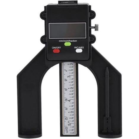 Jauge de Profondeur Haute Précision Affichage INC/ABS à Chiffres avec Jauge de Profondeur 0-80mm avec Pied Magnétique (1/5)