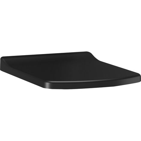 Abattant WC à fermeture douce LARA SLIM, noir mat (1/3)