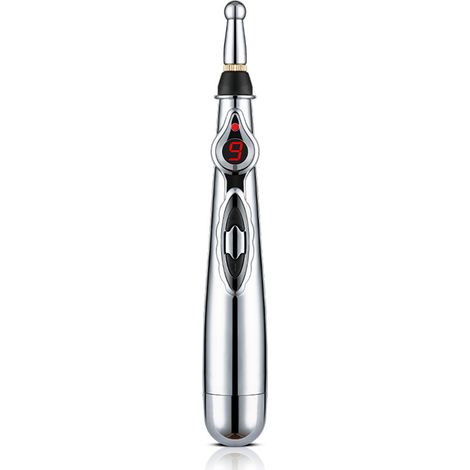 Stylo de massage électrique d'acupuncture 3 têtes pour soulager l'inconfort des méridiens et points d'acupression. (1/5)