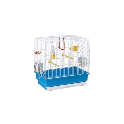 GABBIA UCCELLI REKORD 2  cm.39x25x41h. bianca