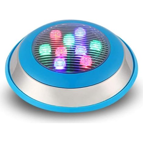 GROOFOO 24W Applique murale sous-marine,coloré Projecteur de Piscine IP68 Étanche Inoxydable Lumière Souterraine pour Jardin Étang Piscine Terrasse