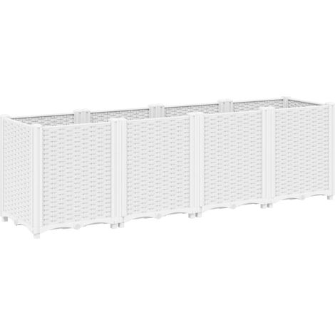 Maison Exclusive - Jardinera PP blanco 160x40x53 cm