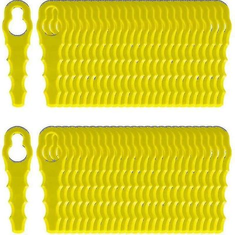 Lot de 100 lames compatibles avec les coupe-bordures Ryobi, lames dentelées à double tête RAC155, RAC157 et RAC158. (1/5)