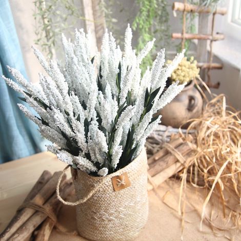 Lavande Artificielle - Bouquet À 12 Têtes En Soie - Décoration Intérieure Pour Mariage Fête Maison Bureau - Lot De 1 (1/3)