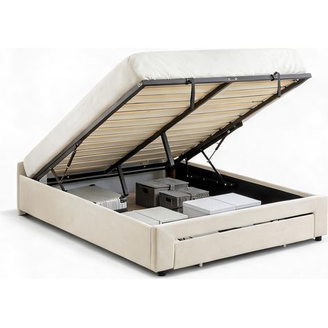 Canapé convertible en bois d'eucalyptus 203,5 x 145 x 104 cm (1/5)