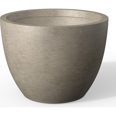 Kante Jardinière, béton patiné, 43,9 cm de diamètre x 33 cm de Hauteur (1/5)