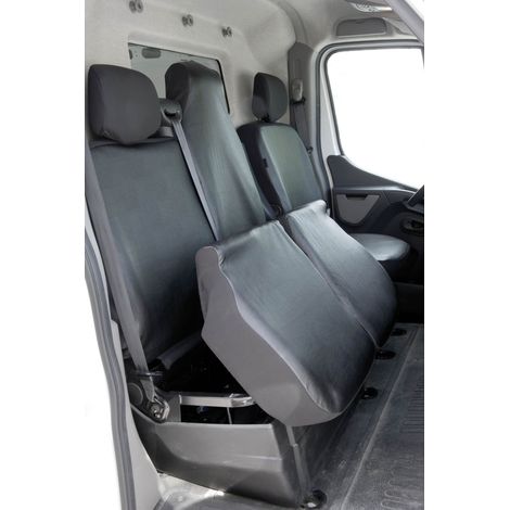 Walser – Housse de siège en simili cuir pour Opel Movano, Renault Master, Nissan Interstar – Protection optimale contre salissures – Ouvertures prédécoupées
