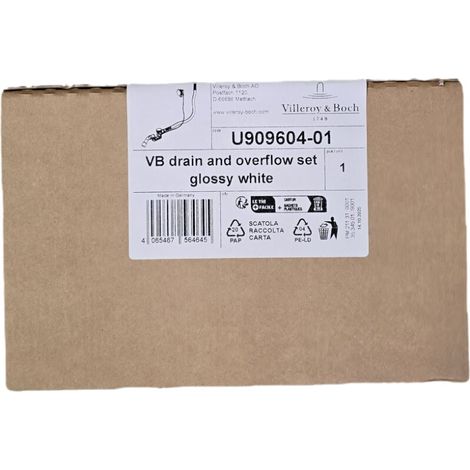 Villeroy & Boch U909604-01 Ensemble vidange et trop-plein