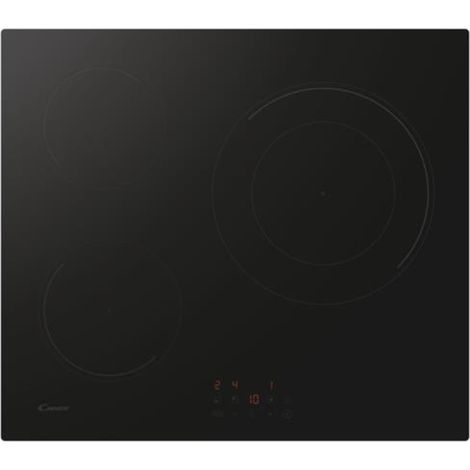 Plaque de cuisson induction CANDY 3 foyers - L 60 cm - CI633CBB/1 - Noir (1/4)