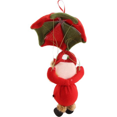 Weihnachtsdekoration Schneemann-Anhänger mit Fallschirm, springende Puppe im Fallschirm (1/5)
