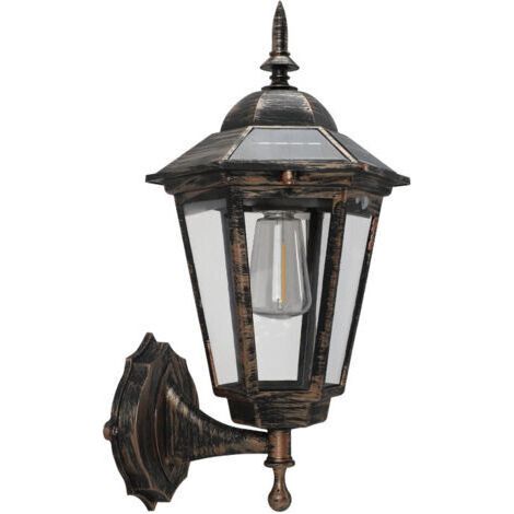 Lampes Solaires Extérieur, Lumière Extérieure Solaire avec Détecteur de Mouvement, 3 Modes Intelligents, Applique Murale Solaire Étanche IP65, Style Vintage pour Jardin, Garage