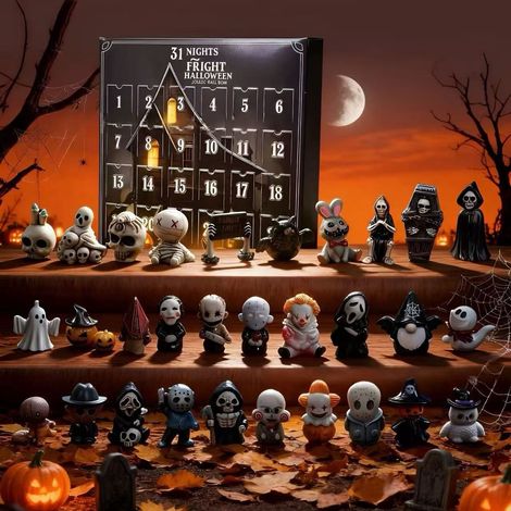 Calendrier de l'Avent 2026 - 31 nuits - Thème Halloween - Acrylique