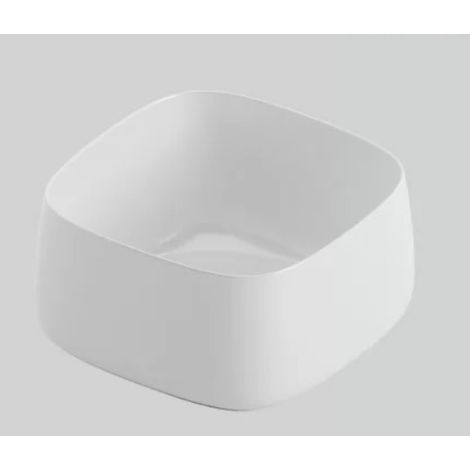 Lavabo appoggio in ceramica cognac quadro con dimensioni 43 x 43 cm 1 scelta
