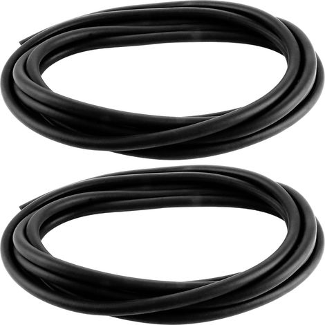 Lot de 2 Fond de Joint en PE Rond, 13 mm x 5 m Fond de Joint Noir, Profilé de Remplissage de Joints Rond en EPDM pour le Scellement des Portes et Fenêtres, Murs et Plafonds (1/5)