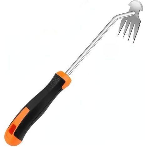 Desherbeur Manuel, Desherbeur Arrache Mauvaise Herbe Désherbeur, Désherbeur Manuel pour Les Pelouses, Les Jardins, Le Gazon (Orange) (1/5)