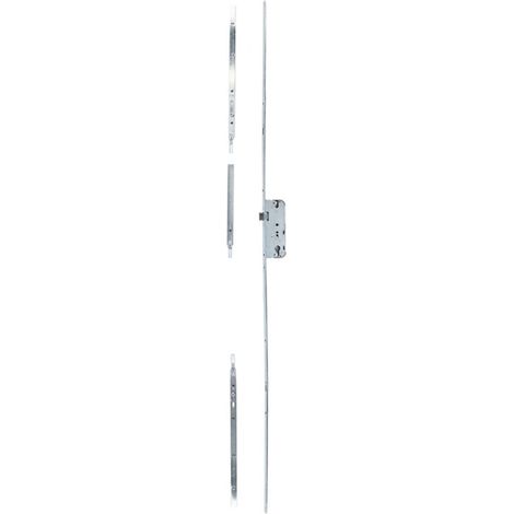 Crémone ajustable FERCO DECENA 50 pour porte bois – Longueur 1557 mm – Entraxe 70 mm – Mécanisme 2 points – Fouillot carré 7 mm – Ferco By Thirard