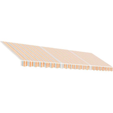 Tessuto di Ricambio per Tenda da Sole Arancione e Blu 5x3 m Poliestere. vidaXL (1/5)