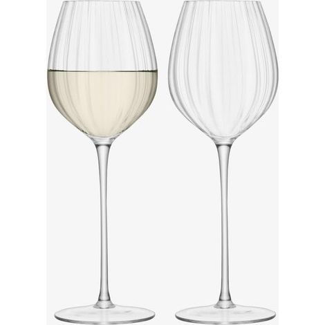 Lot de 4 verres à vin Aurelia, 430 ml, transparents, effet optique (1/4)