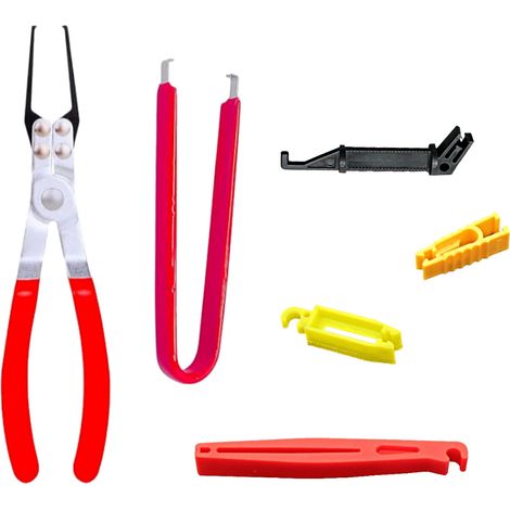 Kit d'outils de 6 pièces pour retirer les relais et fusibles automobiles – Pince extractrice de relais et fusibles pour la réparation automobile (1/4)