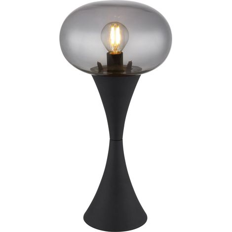 Globo - lámpara de mesa - LULA - negro - metal - Ø 18cm - E14 -