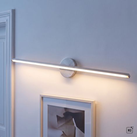 Wandlampe LED 120 cm breit Weiß länglich 3000 K warmweiß 750 lm Aluminium Wandleuchte innen Bilderleuchte (1/5)