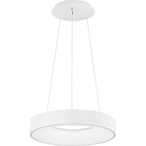 [NEUWERTIG] B-Ware Nova Luce Pendelleuchte Hängeleuchte Rando Thin Led Weiß Warmweiß Dimmbar 38 Cm