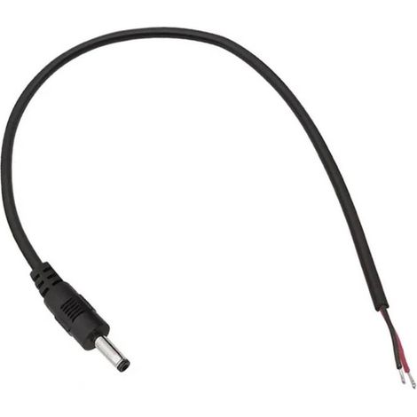 Cable DC 3,51,35mm Jack Macho 30cm negro (1/3)