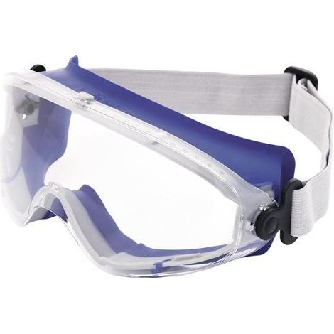 TECWERK Vollsichtschutzbrille DAYLIGHT TOP EN 166 Rahmen blau,Scheibe klar PC TECWERK