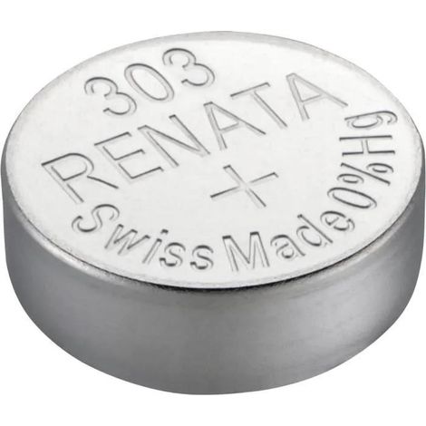 Batteria bottone renata modello 303 tensione 1 55 volt capacità 175 mAh