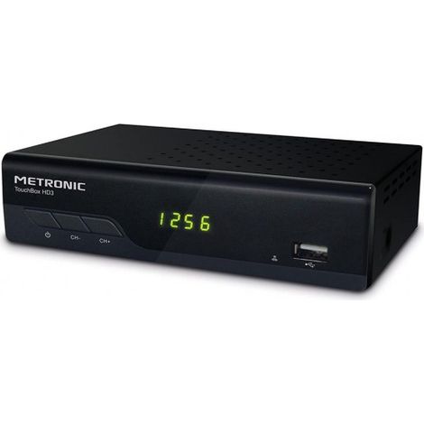 Metronic – Décodeur satellite HD3 Free-to-air – 4000 chaînes gratuites – Enregistrement sur disque dur – HDMI et USB multimédia