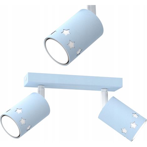Kinder-Deckenleuchte, LED-Lampe für Jungen, blaue Sterne (1/5)