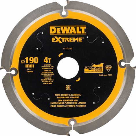 DeWalt Kreissägeblatt PCD 190/30 mm 4Z