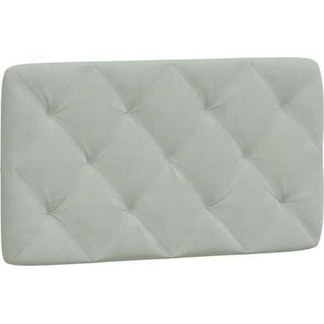 Maison Exclusive - Cuscino Testiera Grigio Chiaro 90 cm in Velluto