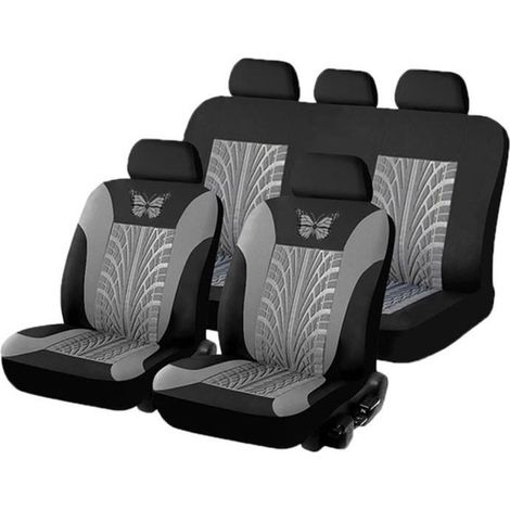 Couvre-siège auto universel 9 pièces – Housses en polyester respirant – Ajustement pour 95% des voitures – Installation rapide – Fuienko