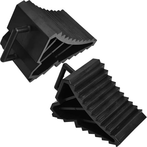 2pcs Cales Roue Plastique avec Poignée, Cale de Frein, Cales Remorque Jusqu'à 1,6 t, Support Mâchoires de Frein pour Voitures, Camions, Remorques, Caravanes, Camping-Cars, Patins Support Pneus (1/5)