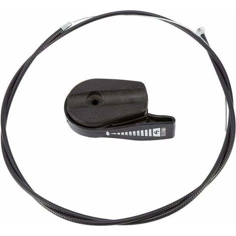 Câble D'accélérateur Universel 65 Pouces Pour Tondeuse À Gazon Kit De Remplacement Avec Poignée Noir (1/4)