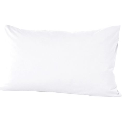 Vario Kissenbezug Jersey Weiß 40 x 60cm Baumwolle Kissenhülle Dekokissen