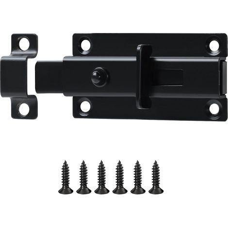 8.6x4.5 CM Verrous Loquet Porte Extérieur, Targette Verrou Portail Pratique Durable, Verrou Porte Interieure en Acier Inoxydable Pour Portes, Fenêtres (1/5)