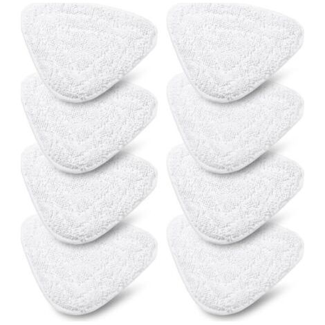 Lot de 8 Housses de Rechange pour Nettoyeur à vapeur Vileda Steam & Vileda Steam Plus, Accessoire Balai Vapeur Microfibre compatible avec Vileda Steam, Lavables en Machine (1/4)