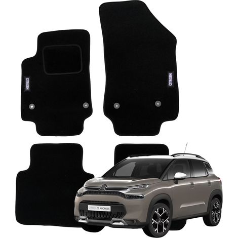 Tappetini auto in velluto per Citroen C3 Aircross del 2017 con tergicristalli e ricamo B. (1/5)