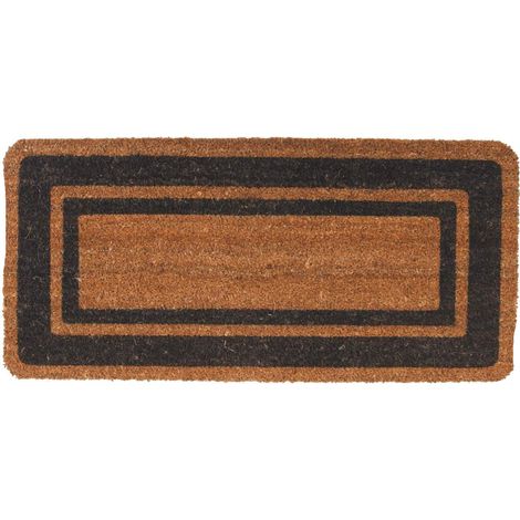 Zerbino Cocco Naturale Base Gomma 100x50 Tappeto Fuori Porta Condomini Palazzi - Colore: Rosso