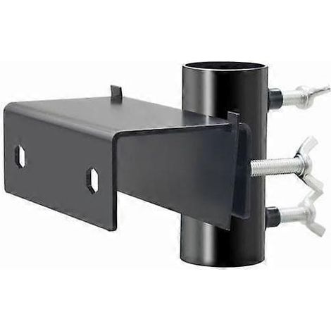 Support de parasol de balcon en métal, peu encombrant, universel pour rambarde de balcon, pièce de rechange, noir. (1/5)