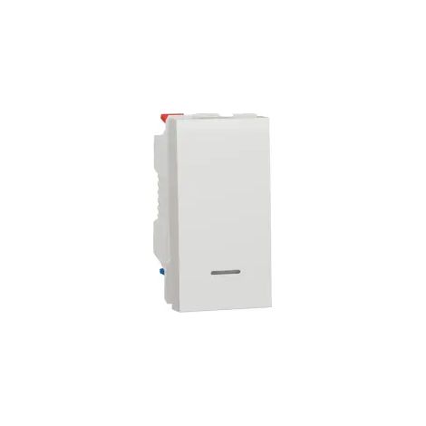 SCHNEIDER UNICA VA-ET-VIENT LUMINEUX 1 MODULE MÉCANISME BLANC - NU310318S (1/5)