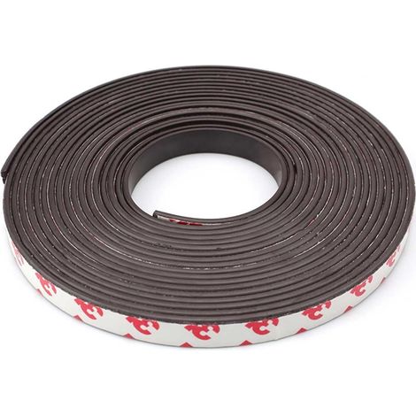 Bande Magnétique Autocollante 5m x 10mm Ruban Adhésif (1/5)