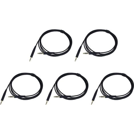 5er-Pack Soundtrue-Audiokabel für Bose QC35, QC25, QC35 II und QC45 Kopfhörer (3,5-mm-Klinkenstecker auf 6,5-mm-Klinkenstecker), kompatibel mit tragbaren Modellen und geeignet für Aufnahmen. Farbe: Sc (1/5)