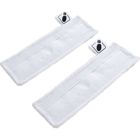 Mikrofaser-Wischbezüge, kompatibel mit der Bodendüse für Kärcher SC Dampfreiniger, Mikrofaser-Wischtücher, mit Klettverschluss-System und Basisband, 2 Stück (1/5)